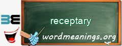 WordMeaning blackboard for receptary
